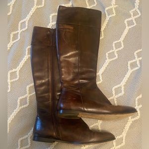 Saks Fifth Ave. Italian Made Brown Leather Boots